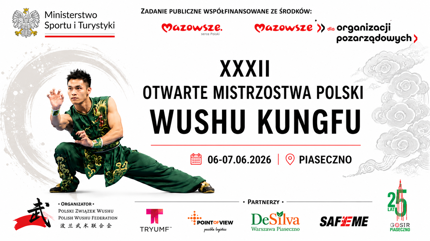 Banner 2026 32nd Polish Open Wushu Championships